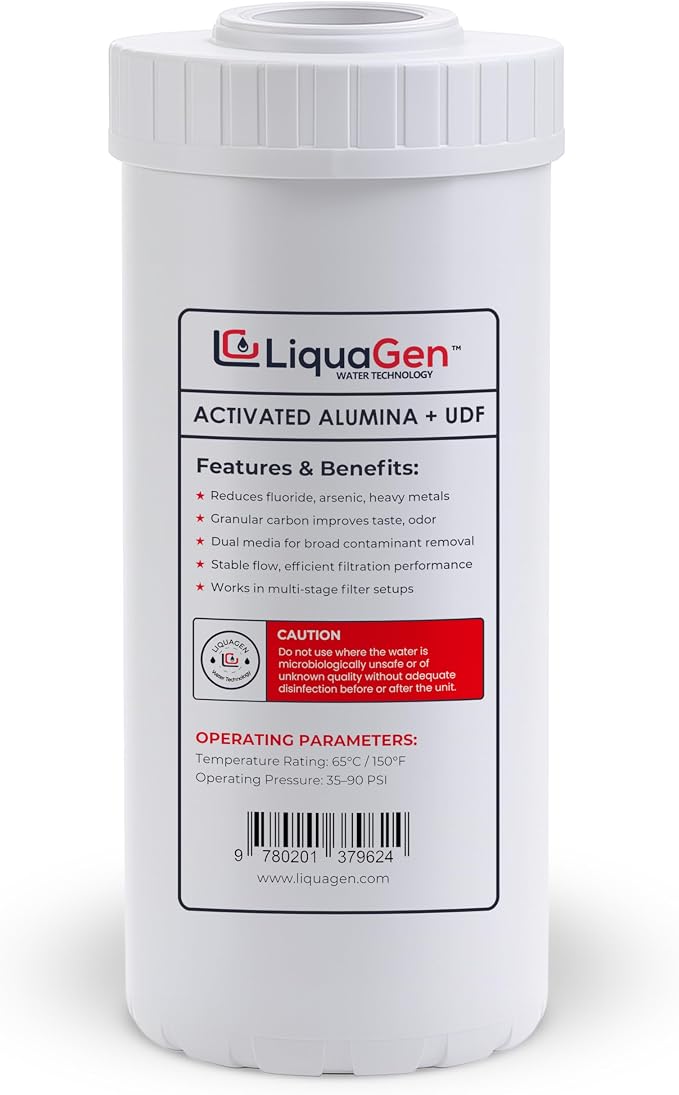 LiquaGen Activated Alumina & Coconut Carbon Water Filter Cartridge – Helps by LiquaGen