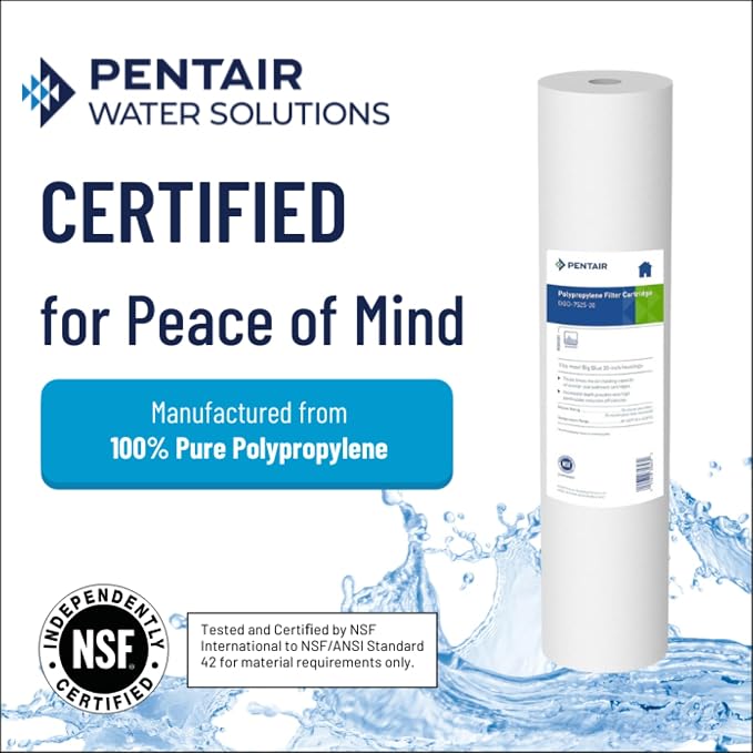Pentair Pentek DGD-7525-20 Big Blue Water Filter, 20-Inch Whole House Sediment - Image 3