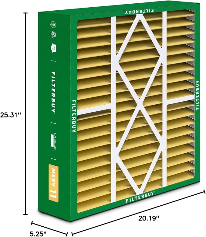 Filterbuy 20x25x5 Air Filter MERV 11 Superior Pet & Allergy Defense, Pleated - Image 11