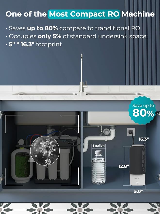 VIOMI® RO Water Filtration System, TDS PFOS&PFOA Reduction, 9 Stage Reverse - Image 4