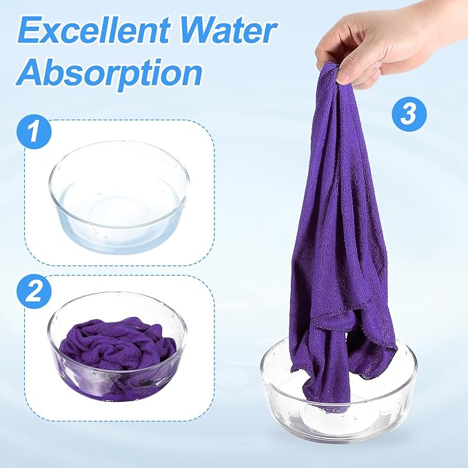 HARFINGTON 6 Pack Microfiber Cleaning Cloth - Image 4