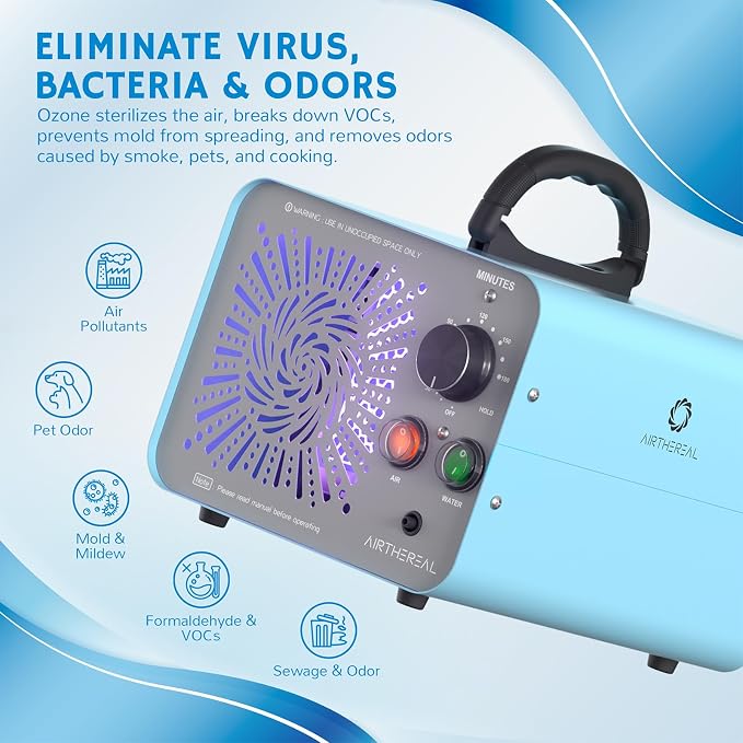 Airthereal Bundle | MA25L Water Ozone Generator and Spare Ozone Plate Filter - Image 7