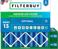 Filterbuy 29x29x4 Air Filter MERV 13 Optimal Smoke & Allergy Defense, by Filterbuy