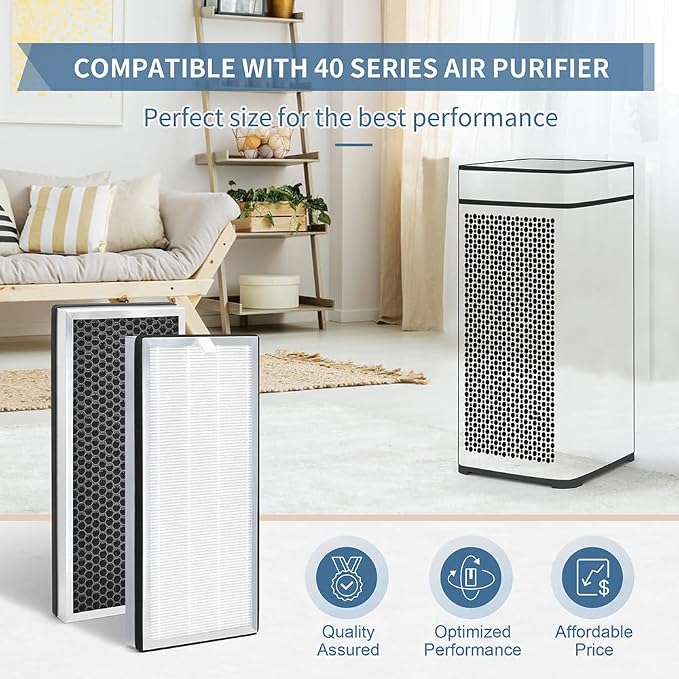 40 Filter Compatible with MA Series 40 Air Cleaner pur-ifier, 3-in-1 Composite - Image 2