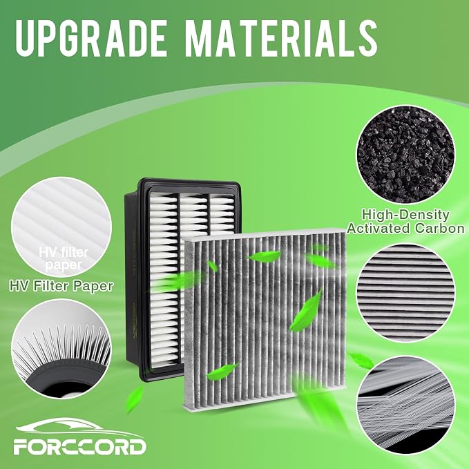Cabin & Engine Air Filter Fit for 2007-2009 Hyundai Santa Fe Activated Carbon - Image 7