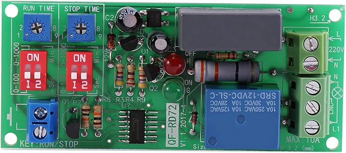 Timer Switch Module with Wide Time Range, Adjustable Run and Stop Time - Image 8