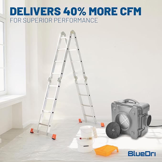 BlueDri Air Shield 550 HEPA Air Scrubber, Water Damage Restoration Equipment - Image 2
