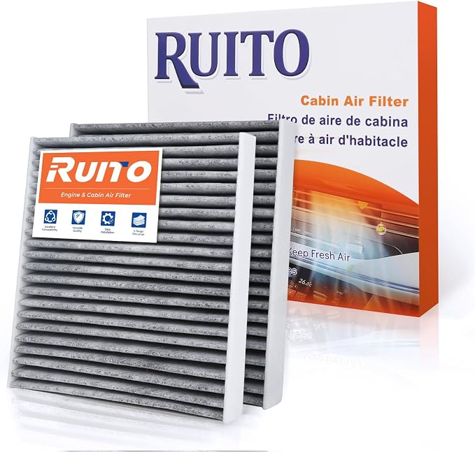 RUITO Cabin Air Filter Fits 2020-2023 Soul, 2021-2023 Seltos, 2017-2022 Sportage by RUITO