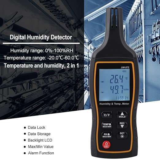 LCD Thermometer Hygrometer, Digital Temperature Humidity Meter - Image 7