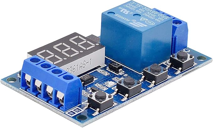 DC 6-30V Timer Relay Programmable Delay Relay Module Cycle Timer - Image 6