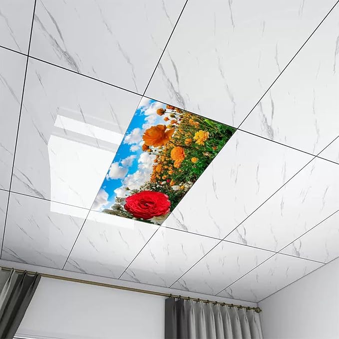 2 Pack Blooming flowers Fluorescent Light Cover - Image 7
