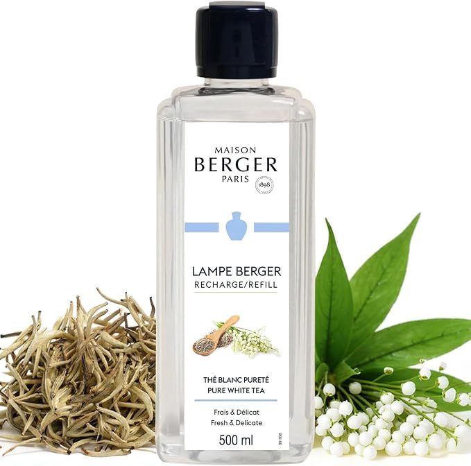 MAISON BERGER Lampe Berger Refill, 500 ml, Pure White Tea | Catalytic Lamp by MAISONBERGER