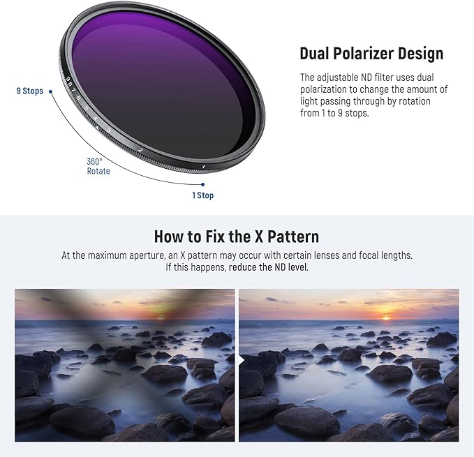 NEEWER 67mm ND2-400 Variable ND Filter - Image 5
