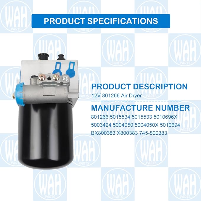 12V 801266 Air Dryer Compatible - Image 2