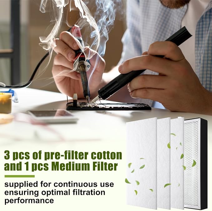 LemonRoad 4 Pcs Filter Refills Accessories Includes Medium Filter Replacement - Image 7