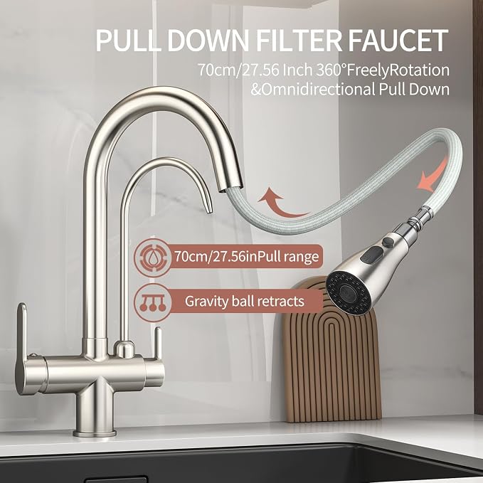 Kitchen Sink Faucet with Pull - Image 2