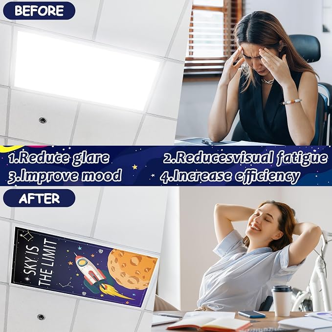 8 Pcs Fluorescent Light Covers - Image 3