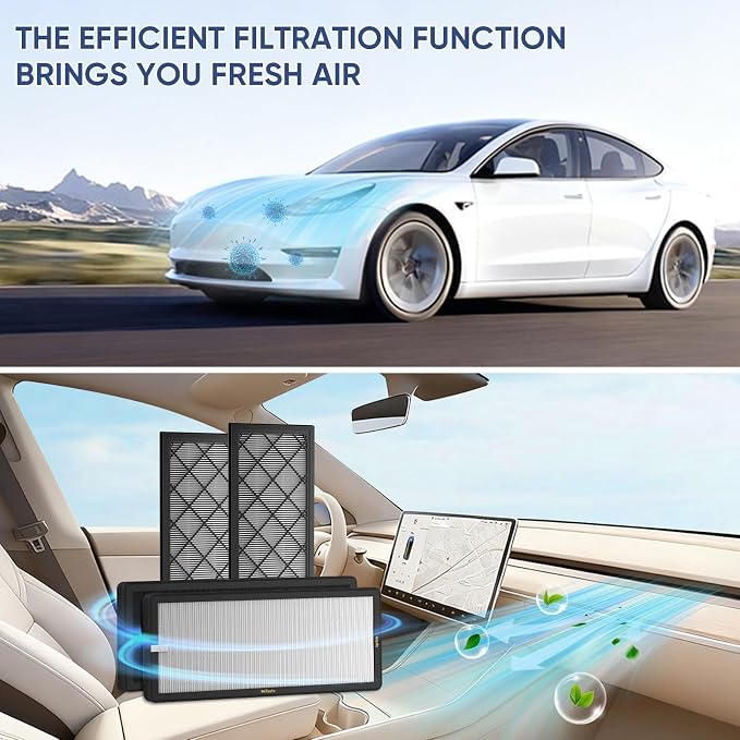 Tesla Model Y Frunk Air Filter Replacement, Front Trunk HEPA Air Intake Filter - Image 8