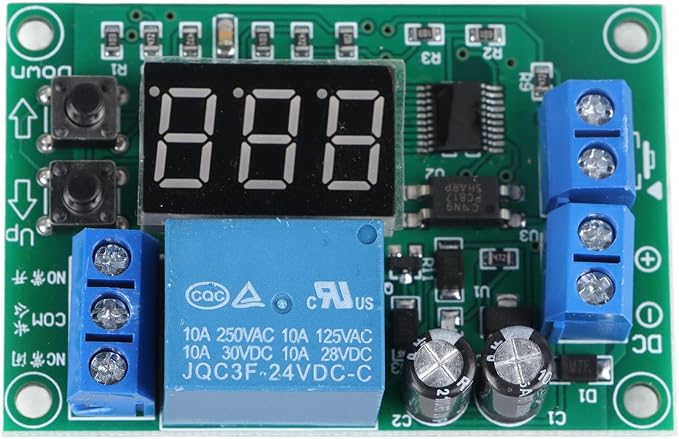 Timer Relay Module, 3 Digit Digital Display Programmable Button Adjustment - Image 6