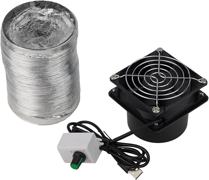 Smoke Absorber Fume Extractor Fan USB Adjustable Solder Pipe Duct Exhuast Fan by Unknown