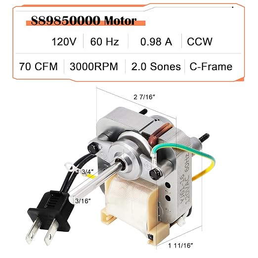 Hiorucet 665RP, 668RP Replacement Parts, 89850000 S89850000 Ventilation Fan - Image 3