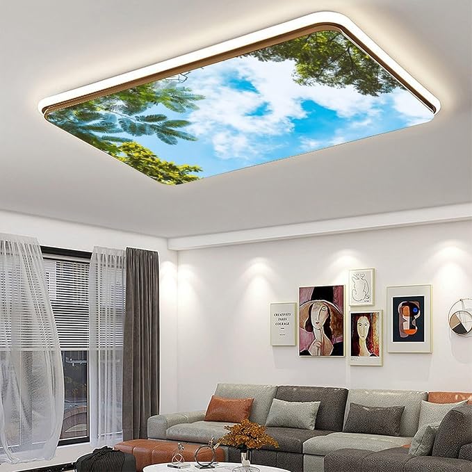2PCS Fluorescent Light Covers for Classroom Ceiling Lights Magnetic Light Covers - Image 6