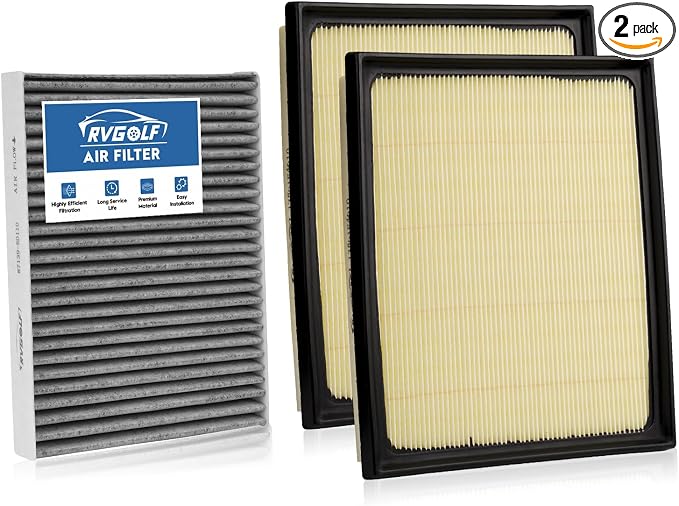 2*Engine Air Filters+1*Cabin Air Filter Fit by RVgolf