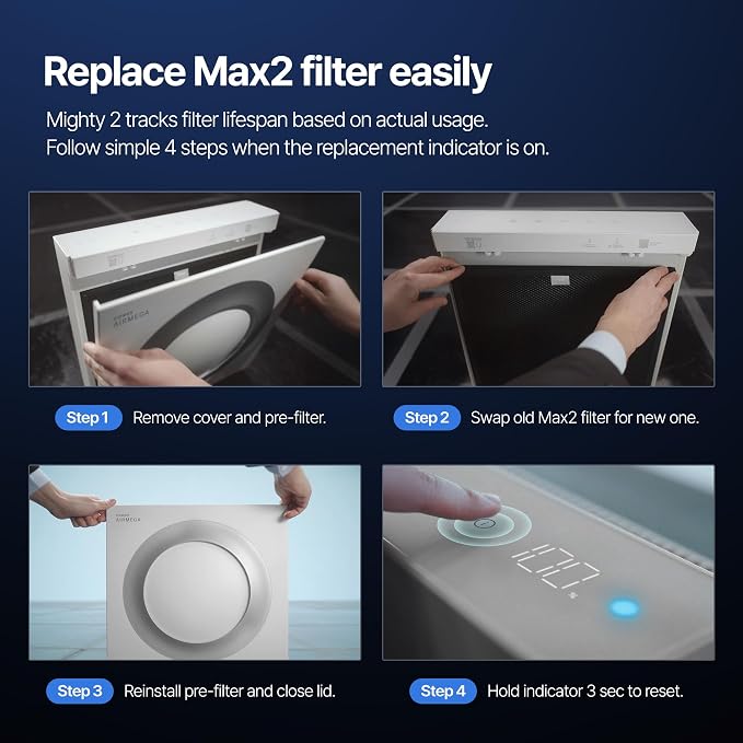 COWAY Airmega Mighty2 Genuine Replacement Filter Set, Max2 2-in-1 HEPA and - Image 6