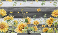 Summer Farm Sunflowers Eucalyptus Leaves Indoor TV Cover, Elastic TV Screen by Unknown