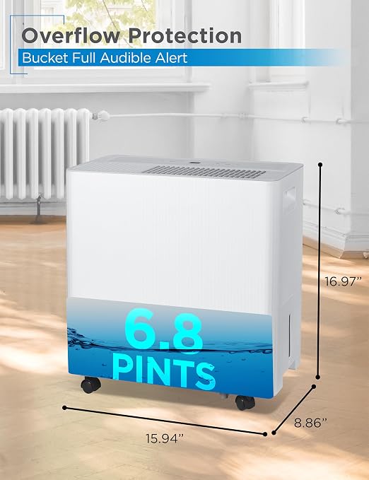 BLACK+DECKER Portable Dehumidifier, Extracts 22.27-Pint Per 24-Hours, - Image 3