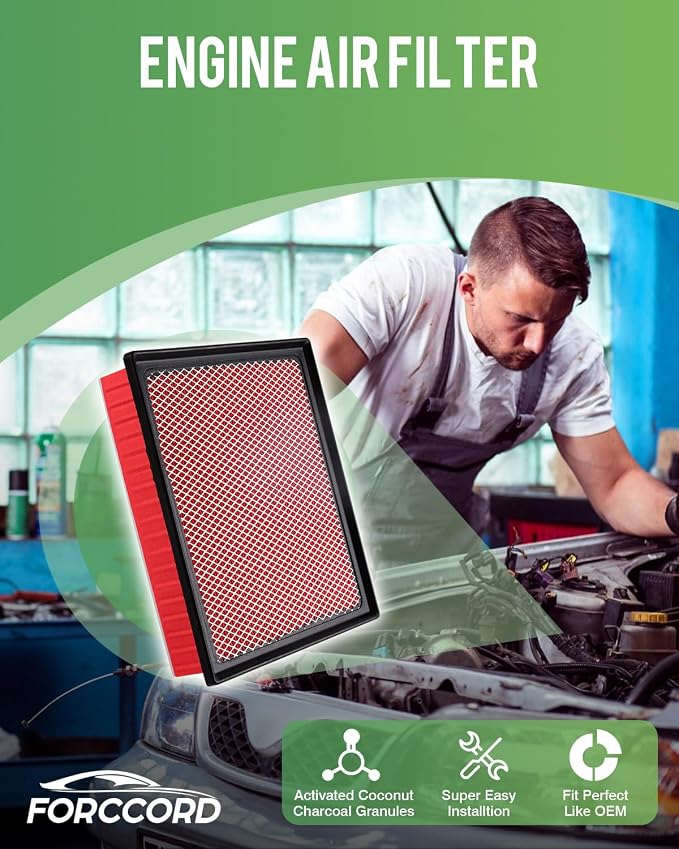Engine & Cabin Air Filter Fit for 2011-2024 Dodge Ram 1500, 2019-2024 Ram 1500 - Image 2