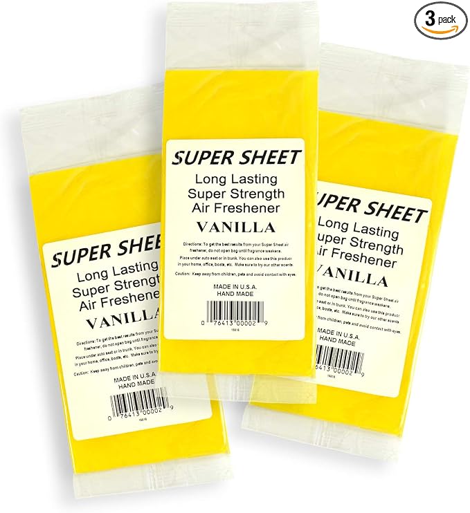 Super Sheet Small Under Seat Car Air Freshener by Jenray