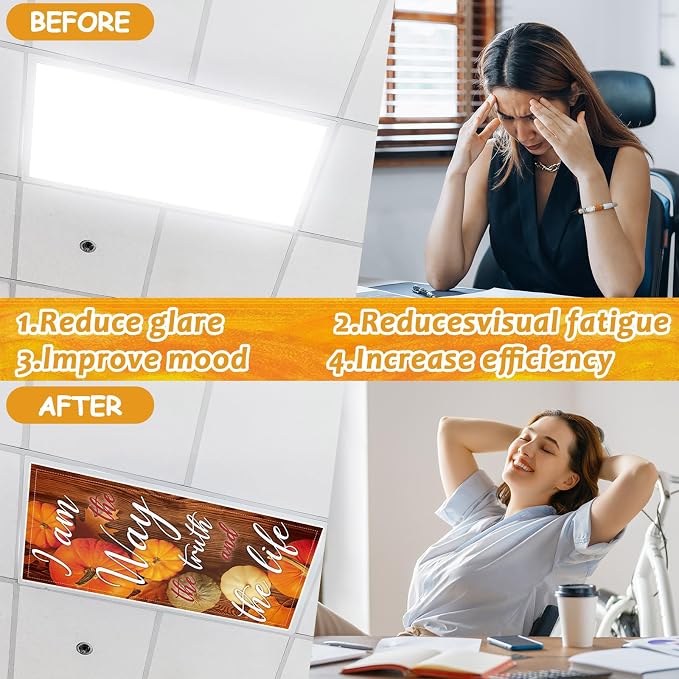 6 Pcs Fluorescent Light Covers - Image 3
