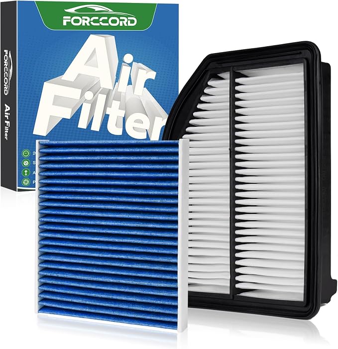 Cabin & Engine Air Filter Combo Fit by Forccord