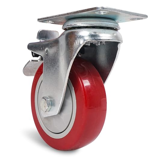Sound Town 4 Pack 4” Swivel Caster Wheels - Image 2