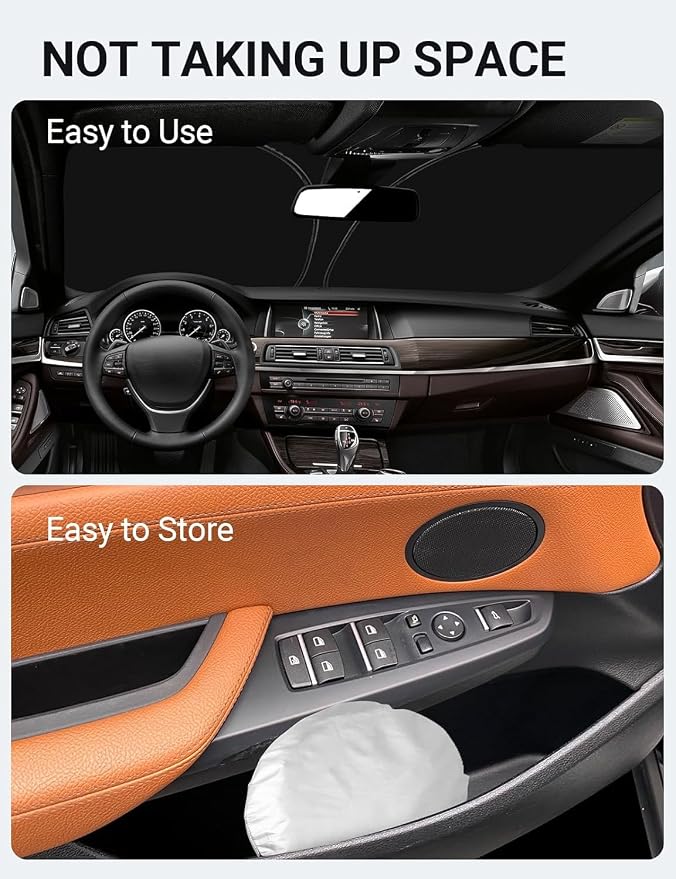 Proadsy 2026 Upgrade Front Windshield Sun Shade Foldable Sunshade Protector - Image 9