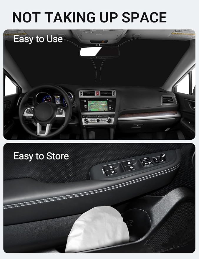 Proadsy 2026 Upgrade Front Windshield Sun Shade Foldable Sunshade Protector - Image 8