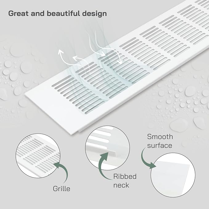 Vent Systems 19.69 x 3.94 Rectangular Door Vent - Image 3