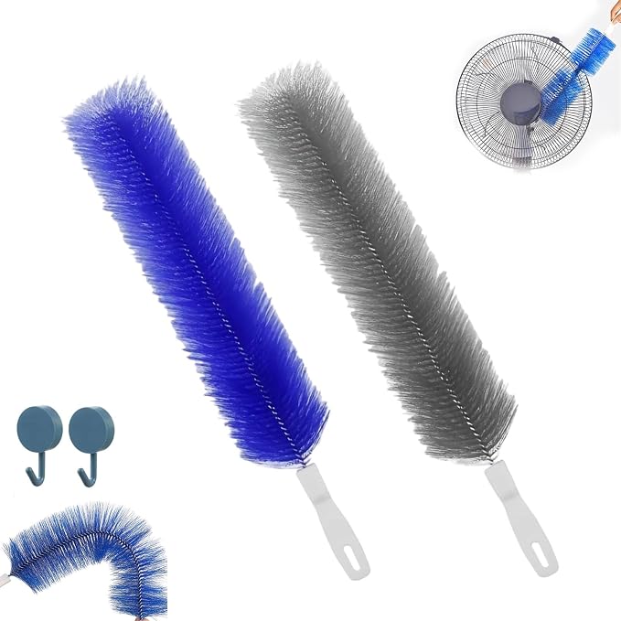 Bendable Microfiber Head Reusable Dust Remover Fan Cleaner Brush by Unknown
