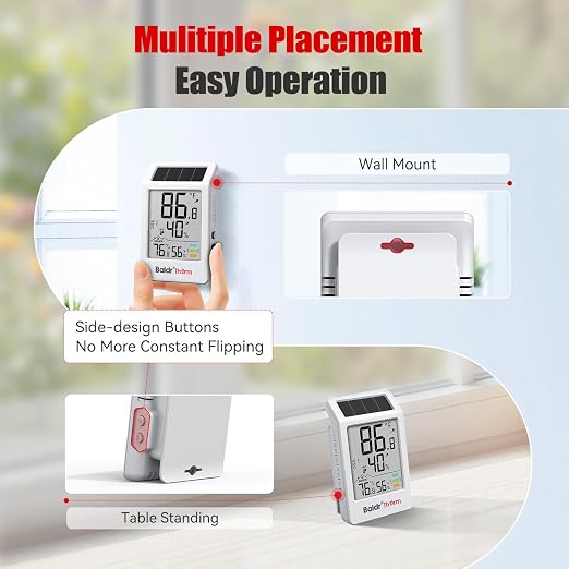 BaldrTherm Indoor Outdoor Thermometer Wireless, Digital Temperature Humidity - Image 7