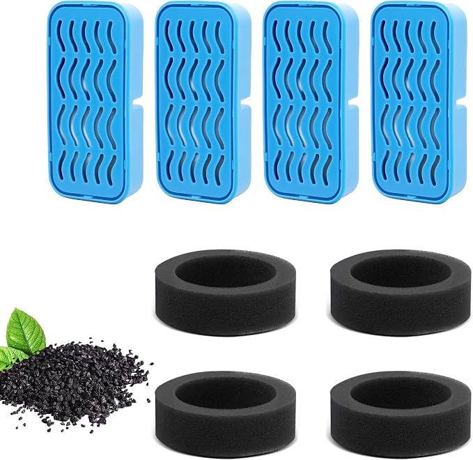 PETCHO Cat Water Fountain Filters Replacement 4 Pack, Compatible by PETCHO