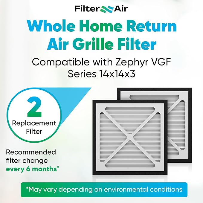 Filter X Air - 14x14x3 MERV 13 Pleated Air Filter, AC Furnace Air Filters - Image 3