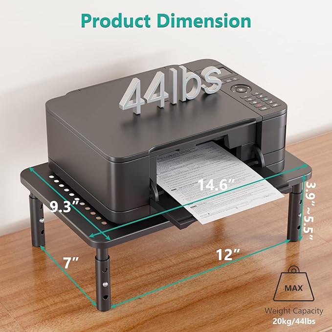 WALI Computer Monitor Stand for Desk, Adjustable Laptop Riser, Desk Monitor - Image 4