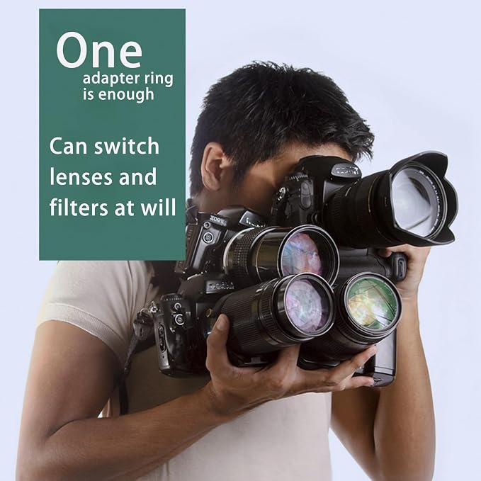 46mm Lens to 49mm Camera Lens Adapter 46mm to 49mm Step Up Ring Adapter Ring - Image 5