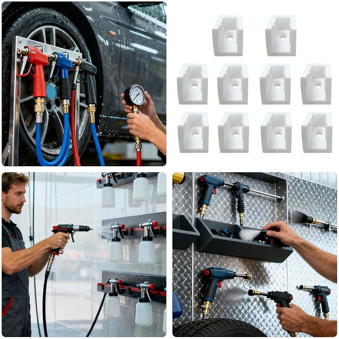 Air Tool Rack - Air Tool Holder, tools Cart Storage Organizer | 10 Pieces - Image 7