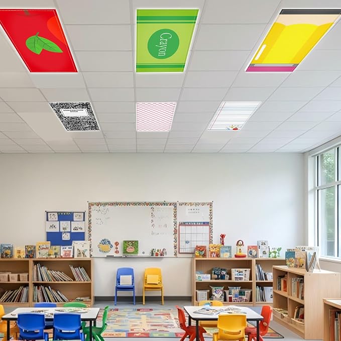 6Pcs First Day of School Fluorescent Light Covers - Image 7