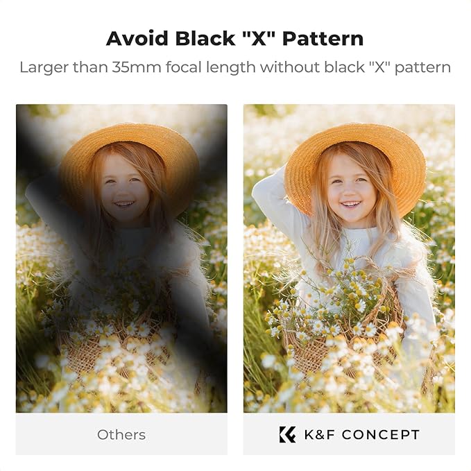 K&F CONCEPT 67mm Black Diffusion Mist Effect 1/4 & Variable ND2-32 & Circular - Image 4