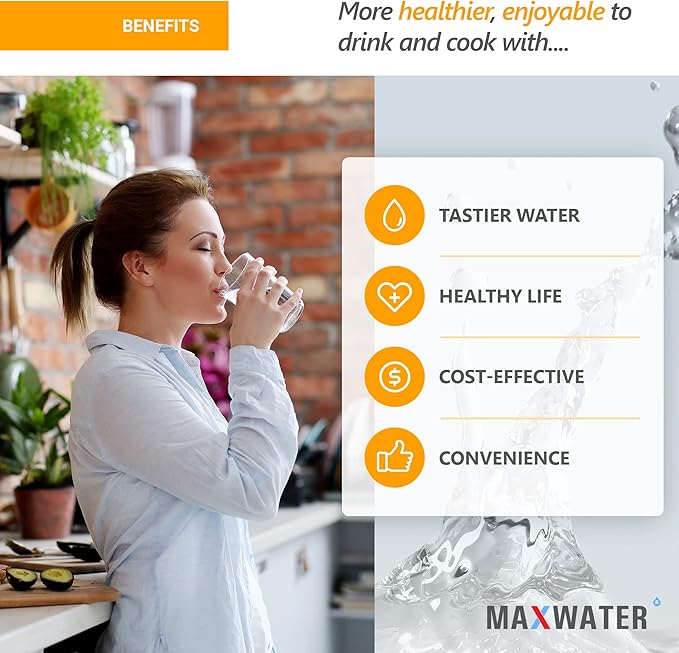 Max Water 20" x 4.5" 10 Micron Sediment Water Filter, Whole House Water Filter - Image 6