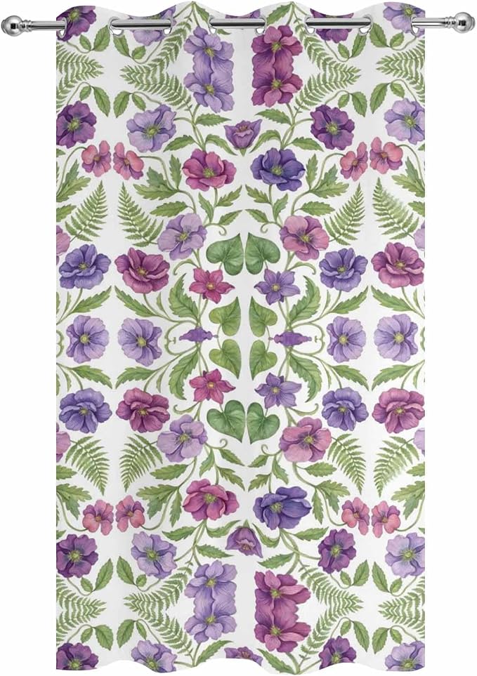 Flowers Outdoor Curtains for Patio Summer Floral Pastoral Farmhouse Plant - Image 9