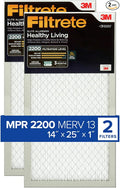 Filtrete 14x25x1 AC Furnace Air Filter, MERV 13, MPR 2200, Elite Allergen by Filtrete